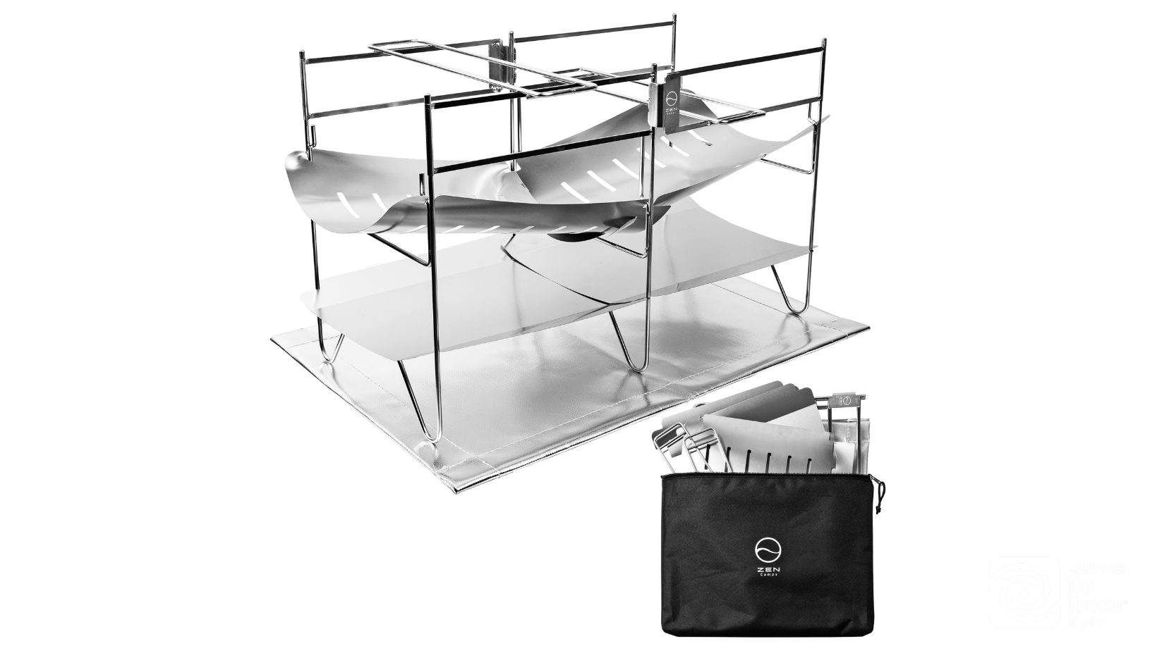 自然を傷つけない焚き火台「NT Fire Stand」