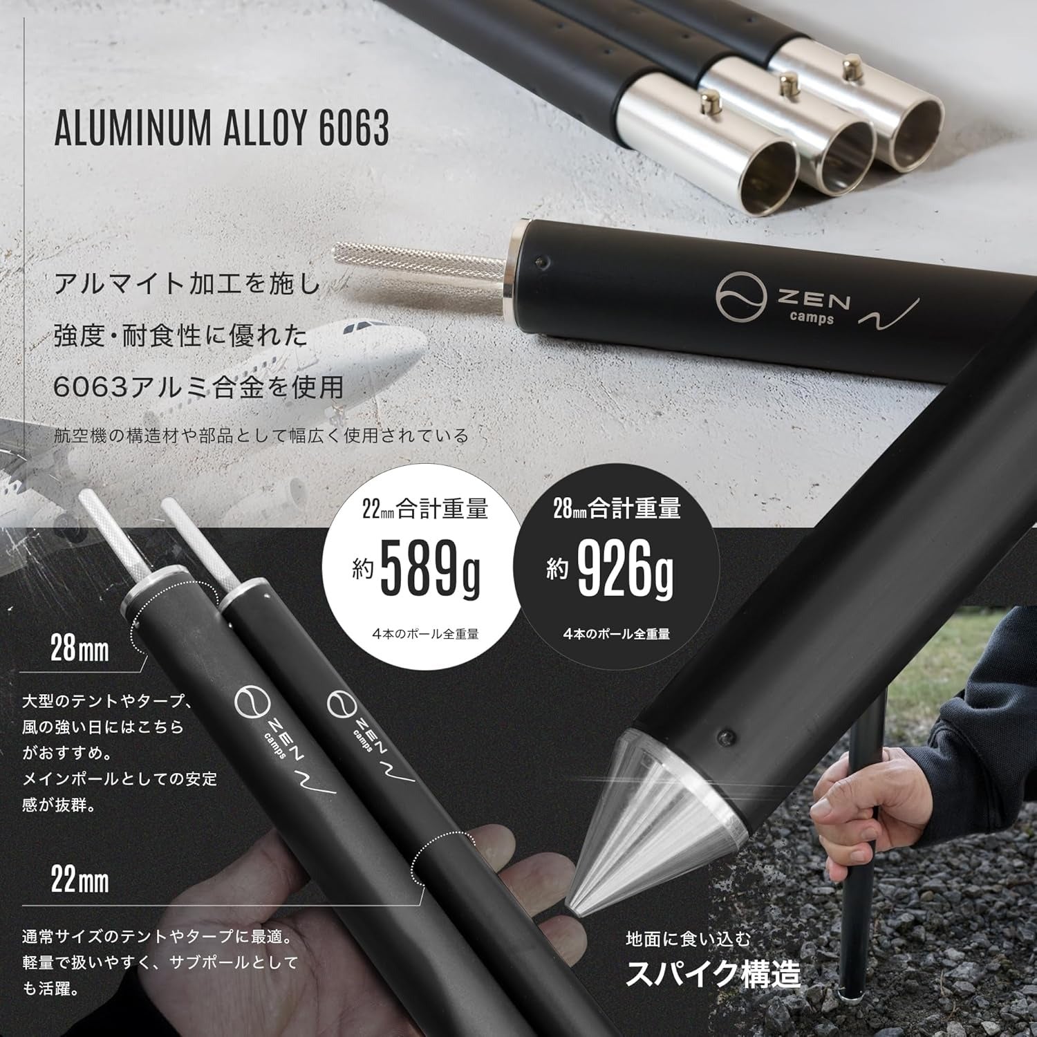 テントポール – ZEN Camps