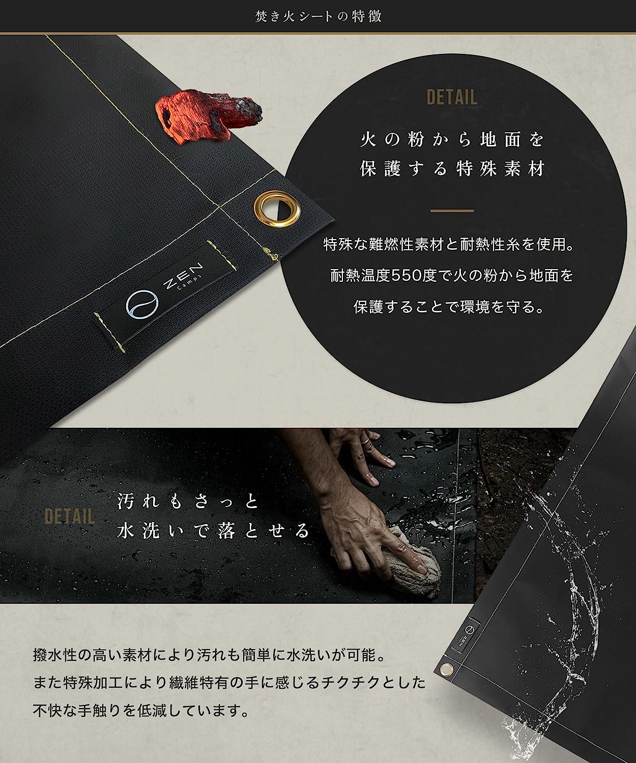 【専用】サンゾー工務店 TAKIBI SHEET 焚火シート　進化論　限定 TAKIBI SHEET | サンゾー工務店