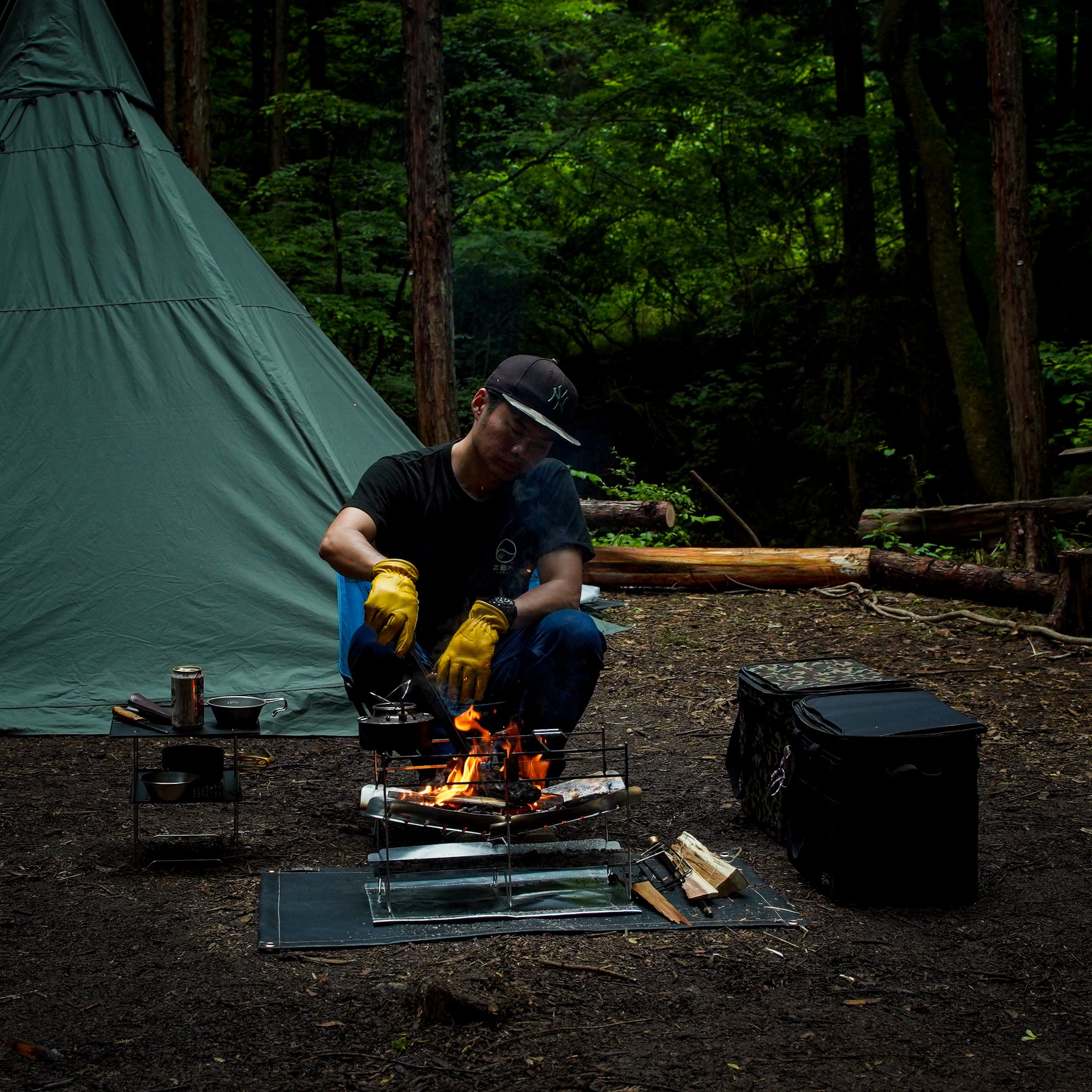 ZEN CAMPS 焚き火台 セット ZENCamps】焚き火台NTFireStandを徹底レビュー！箱型フレームで